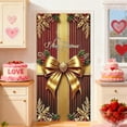 thumbnail image 1 of Festive Door Cover, Bow Door Decoration, Holiday Door Banner for Birthday Christmas Party Decor(B), 1 of 6