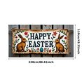 thumbnail image 1 of Festive Easter Bunny Floral Eggs Happy Easter Banner Party Decorations Backdrop Photography Props Background Easter Celebration Decor Decorations Easter Party Supplies, 1 of 8