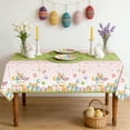thumbnail image 1 of Festive Easter Tablecloth 108 X 54 Inches Rectangular Plastic Cover for Holiday Dining Decoration and Party Setup, 1 of 6