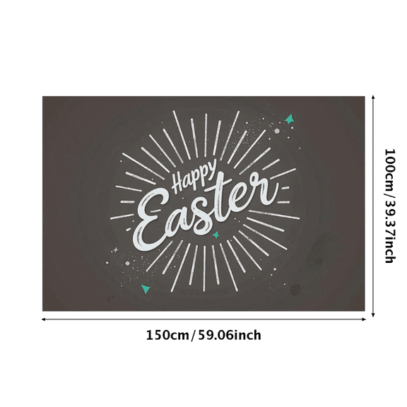 Festive Easter Themed Banner with Star and Sparkle Elements Happy Easter Background Party Decoration Photography Props Backdrop Easter Celebration Decor Supplies