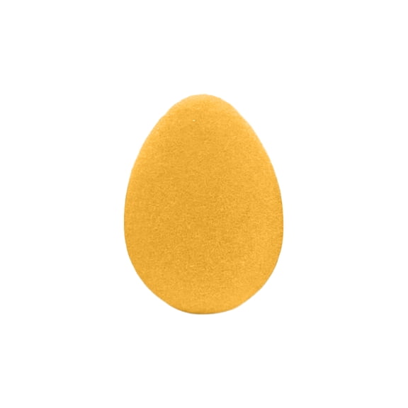Festive Egg Figurines, Garden decorations Outdoor, Golden Yellow, 6 in Tall, Lawn decorations Outdoor, Spring Easter, Backyard Placement, 1 Pc