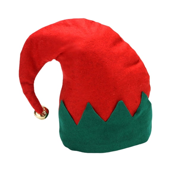 Festive Elves Hat with Bells for Holiday New Year Christmas Symbol Cheerful Leprechaun Hat Kid Hat