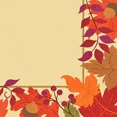thumbnail image 1 of Festive Fall Autumn Leaves Thanksgiving Holiday Party Paper Dinner Napkins, 1 of 1