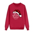 thumbnail image 1 of Festive Family Matching Pajamas Long Sleeve Holiday Shirts Coordinated Outfits Comfortable Tops Sleepwear for Parents, 1 of 4