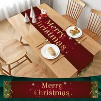 Festive Felt Christmas Table Flag Banner-Reusable Dining Table Decor for Holiday Meals,Christmas Decorations,Christmas Gifts