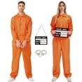 thumbnail image 1 of Festive Find Store Prisoner Costume with Mugshot Board and Handcuffs for Men and Women, 1 of 5