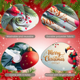 thumbnail image 1 of Festive Flamingo Merry Christmas Banner Decorative Design Indoor Decoration for Holiday Party Celebration Event, 1 of 9