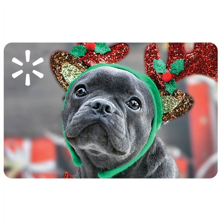 Festive Frenchie Walmart Gift Card