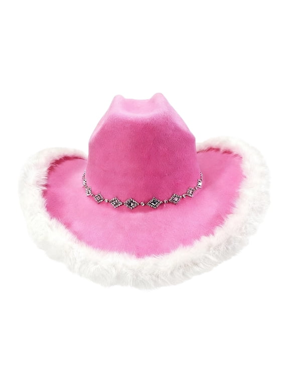 Festive Fringed Western Cowboy Hat for Holiday Parties Country Themed Celebrations Casual Outdoor Gatherings