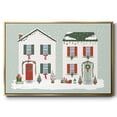 thumbnail image 1 of Festive Front Door Collection A - Framed Gallery Wrapped Holiday Canvas - 27 x 41 - Gold Frame, 1 of 8
