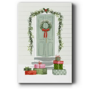 Festive Front Door Collection B- Gallery Wrapped Canvas