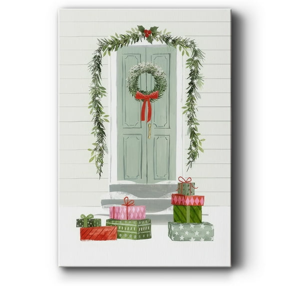 Festive Front Door Collection B- Gallery Wrapped Canvas