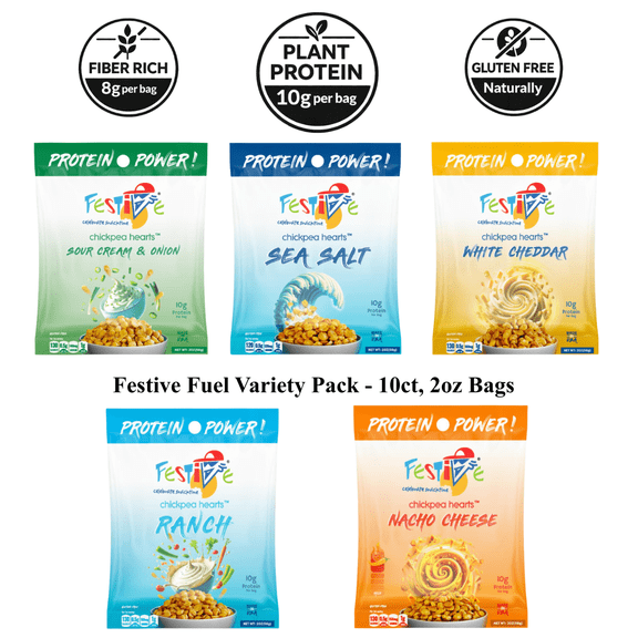 Festive Fuel Variety 10ct Snack Pack (Total 100g Protein, 10g per bag)