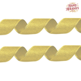 thumbnail image 1 of Festive Gold Glitter Mesh Christmas Ribbon 2.19 Yards x 1.97 Inches Wired Edge for Xmas Tree Wreath Gift Wrapping Holiday Party Home Decorations DIY Craft Supplies, 1 of 8