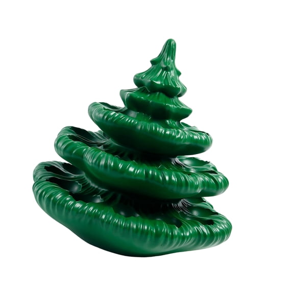 Festive Green Devil Eggs Christmas Tree Serving Tray Sturdy Resin for Holiday Gatherings Easy Cleaning Kitchen Decors Item