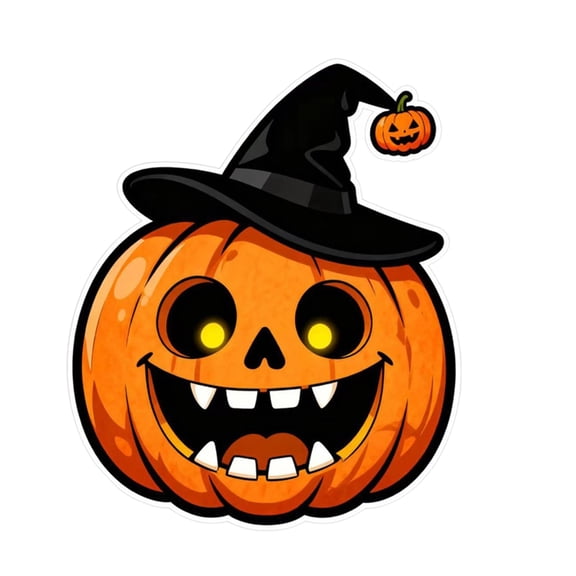 Festive Halloween Car Stickers Funny Pumpkin Patterns Waterproof Decals For Auto Motorcycle Decoration