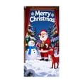 thumbnail image 1 of Festive Holiday Door Curtain For Seasonal Home Entryway With Snowflake And Reindeer Winter Patterns, 1 of 3