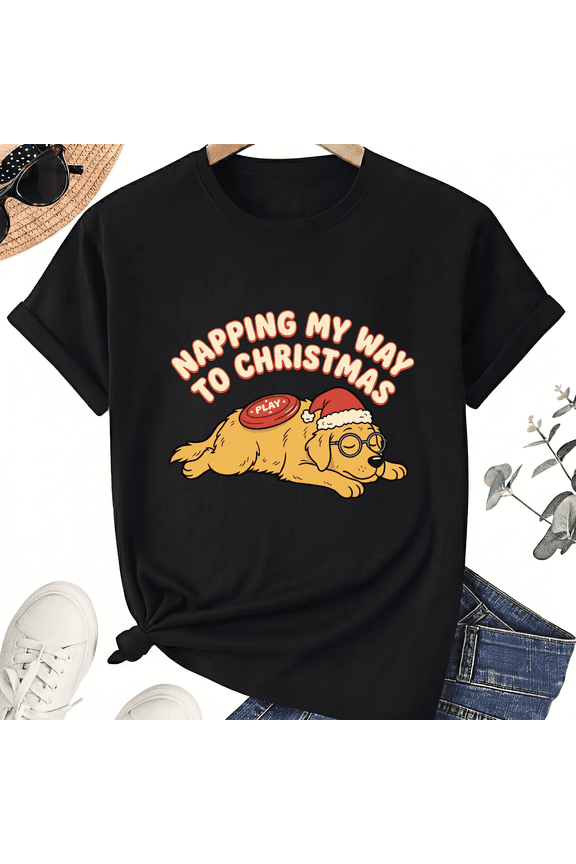 Festive Holiday Play Mood Unisex T-Shirt For Christmas In July, Funny Summer Holiday Graphic Tee