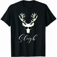thumbnail image 1 of Festive Holiday Reindeer Pajama Sleigh All Day Holiday Cheer Top Unisex T-Shirt, up to Size 5XL, 1 of 2