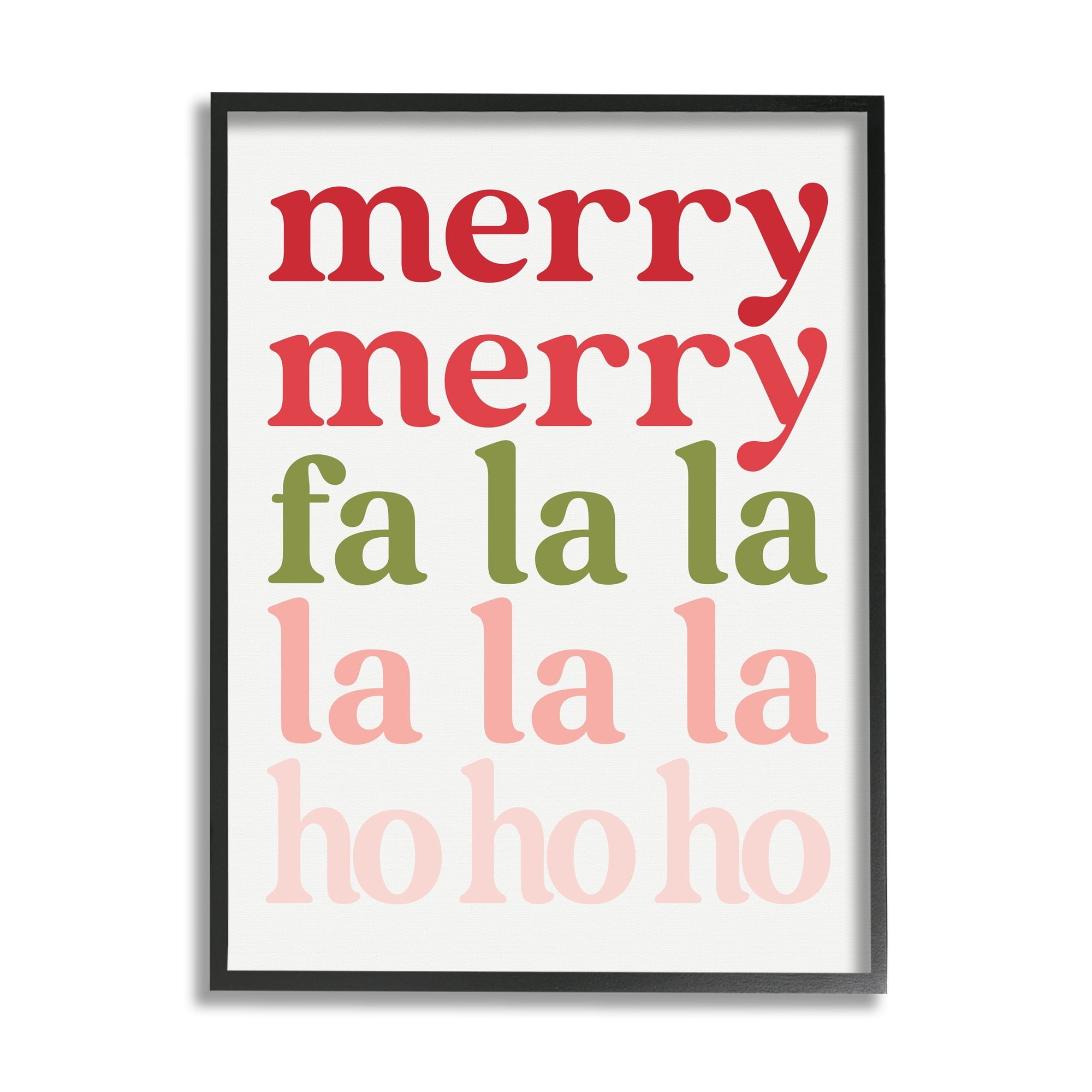 Festive Holiday Words Typography Minimal Design Inspirational Graphic Art Framed Art Print Wall Art