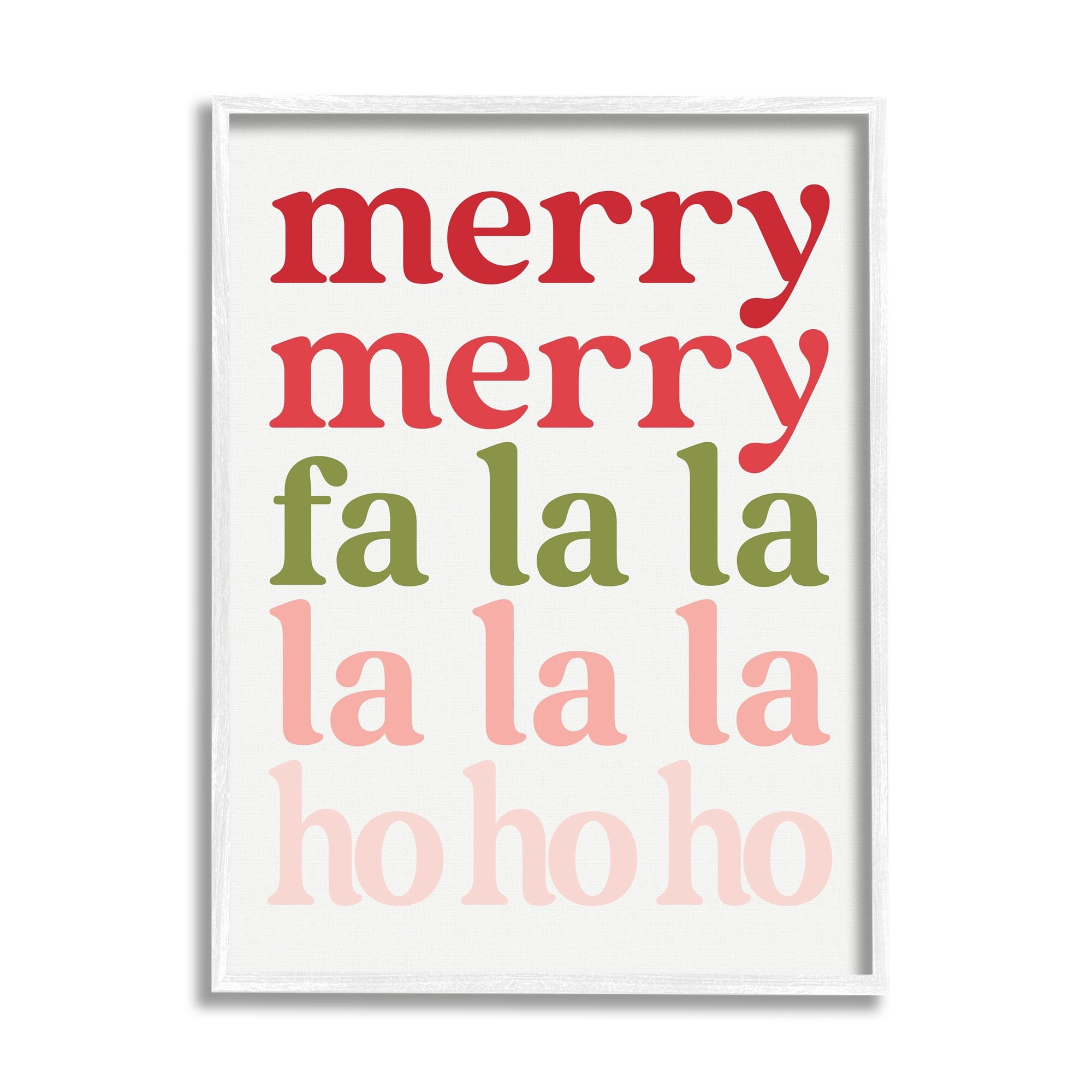 Festive Holiday Words Typography Minimal Design Inspirational Graphic Art Framed Art Print Wall Art
