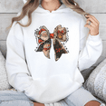 thumbnail image 1 of Festive Hoodie Women’s Sweatshirt Christmas Graphic Bow Design S-3XL, 1 of 4