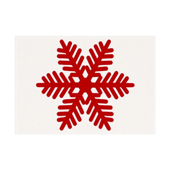 Festive Imprinted Placemat Set for Holiday Table Traditional Design Enhances Dining Atmosphere