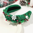 thumbnail image 1 of Christmas Knotted Headband Cute Women Festival Decoration Wide Turban Hair Accessories for Holiday Styling, 1 of 4