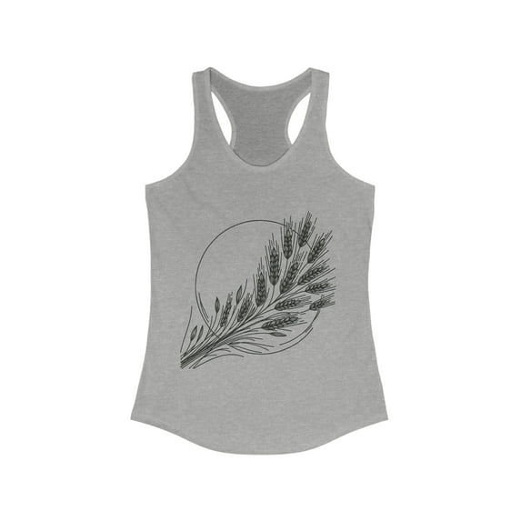 Festive Lammas Tank Top for Women - Sun and Wheat Print, 5 Color Options