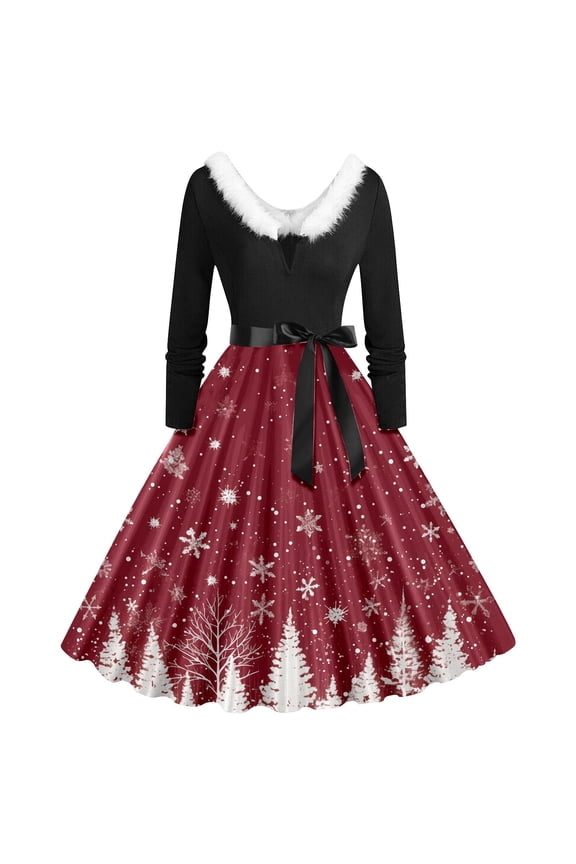 Festive Long Sleeve Collar Asymmetrical Party Gown Elegant Holiday Dinner Dress For And Celebrations