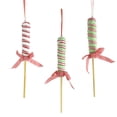 thumbnail image 1 of Festive Long Swirl Lollipop Christmas Ornaments, 8-1/4-Inch, 3-Piece, 1 of 1