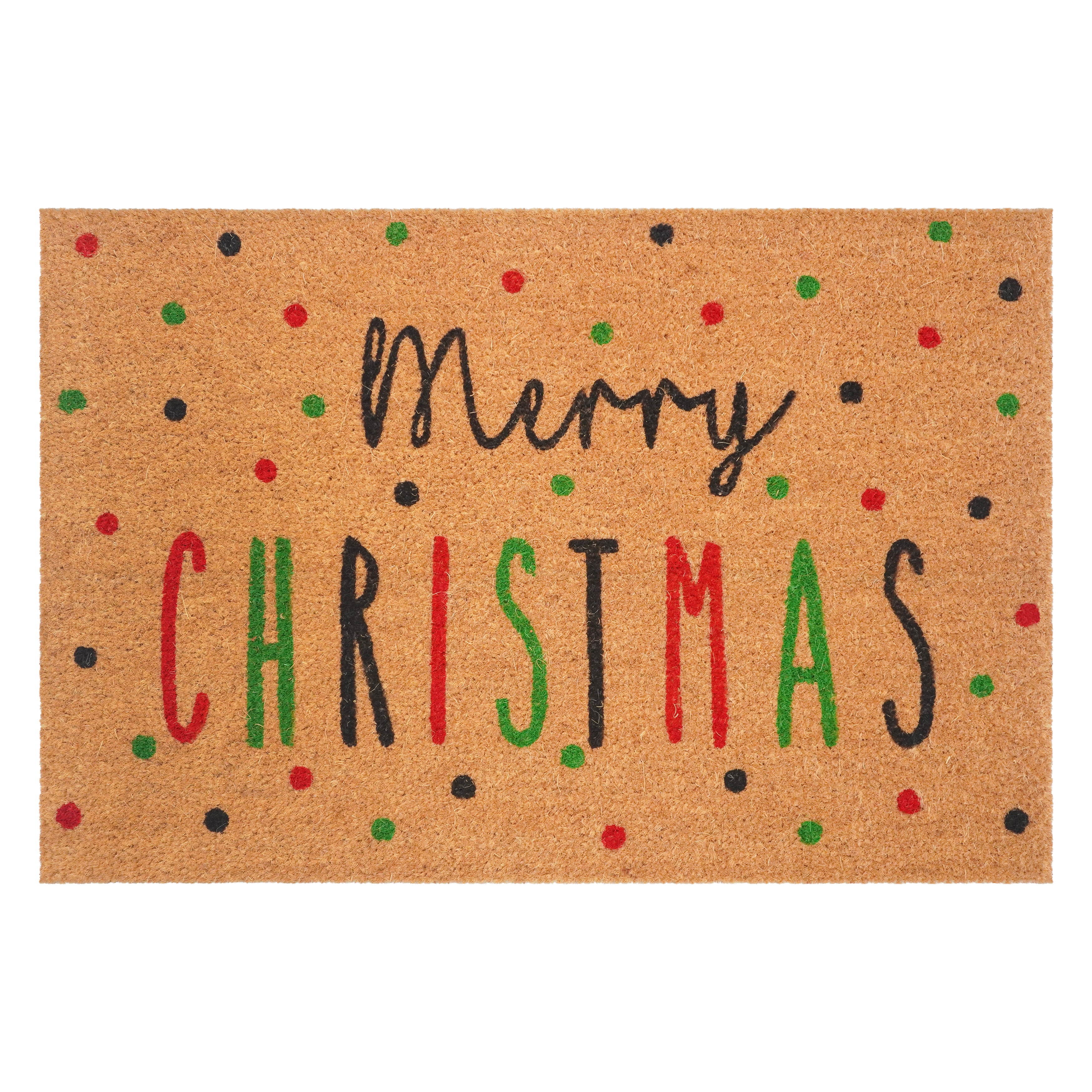 Festive Merry Christmas Doormat,24"x36"