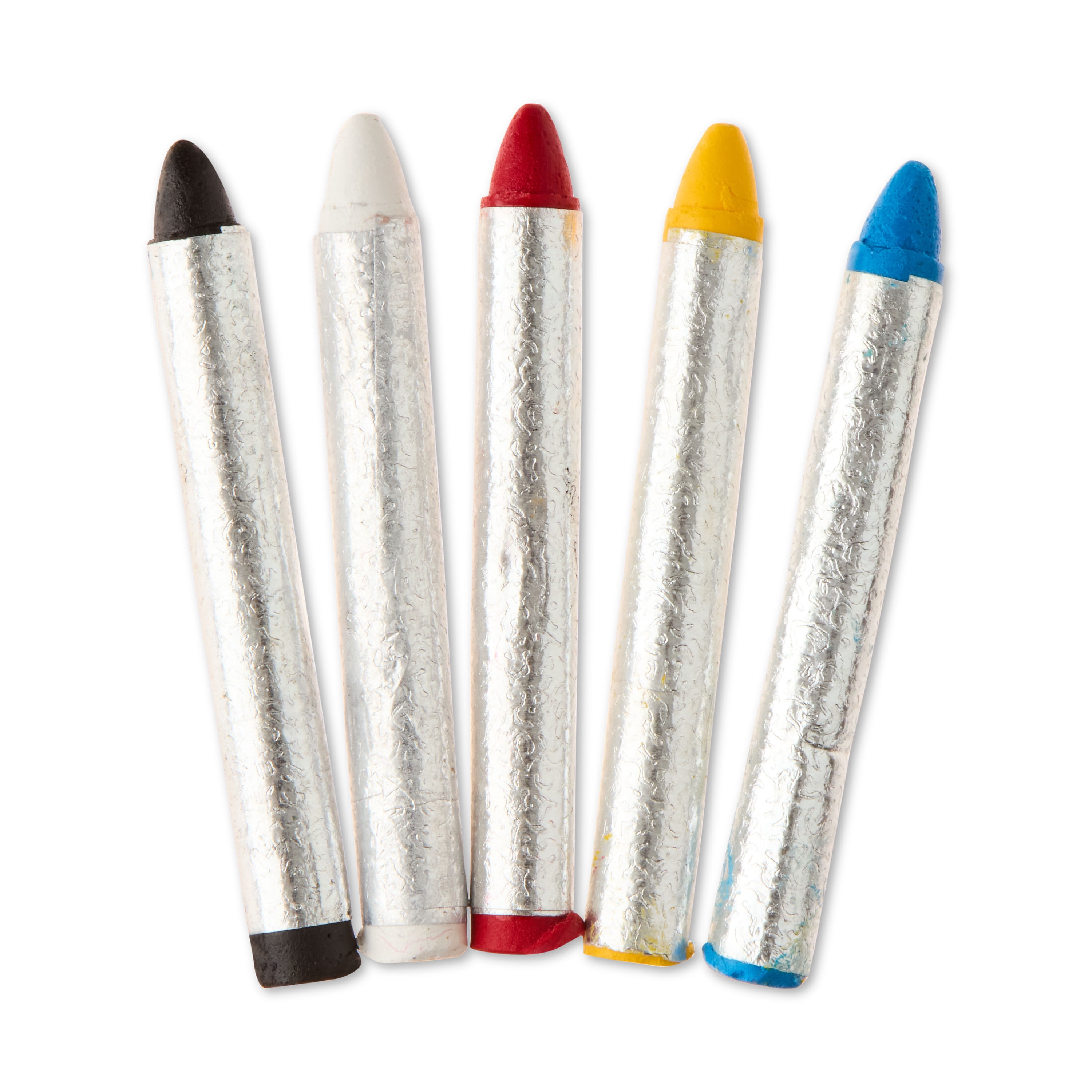 Festive Multicolor Make-up Crayons, 5 Count, .49oz, Halloween Make-Up for Adults, by Fun World