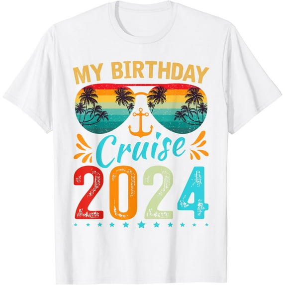 Festive My Birthday Cruise Ship Party 2024 Men, Women, Kids T-Shirt