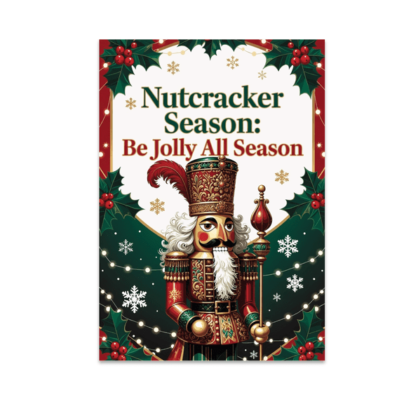 Festive Nutcracker Art - Holiday Decor Enthusiast - 13x19 Poster Print