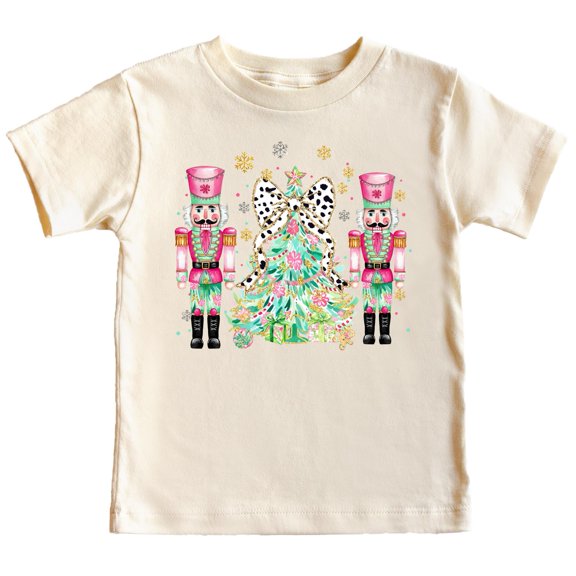 Festive Nutcracker Christmas Tree Shirt for Women and Girls Natural Shirt 18 Months