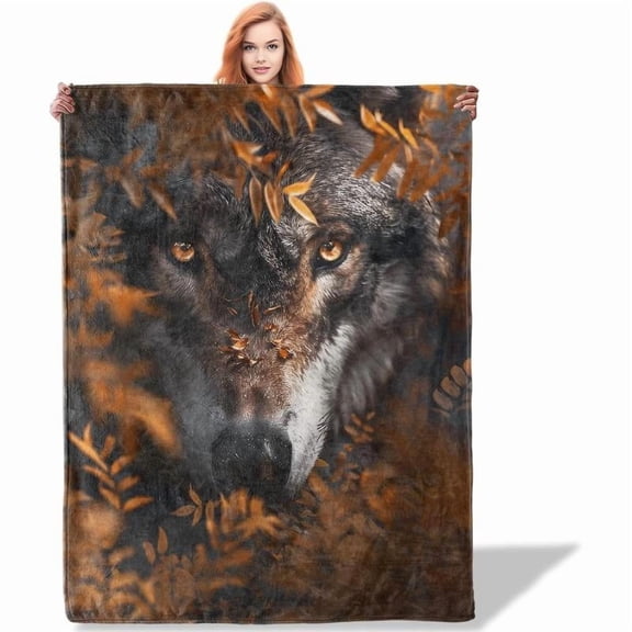 Festive Nutcracker Throw Blanket 50"x60", Holiday Season Blankets for Couch Bed Decor, Cozy Flannel Polyester for Adults Kids