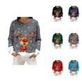 thumbnail image 1 of Festive Print Cozy Crewneck Pullover For – Seasonal Holiday Sweater With Stylish Pattern For Casual Wear, 1 of 5