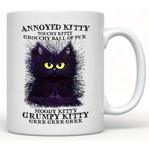 Festive Print Mug 11oz Ceramic Travel Mug Coffee Lovers On Go Birthday Holiday Thanksgiving Christmas Gifts Party Gifts