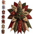 thumbnail image 1 of Festive Quilted Christmas Door Hanging DIY Sewing Kit, Christmas Quilted Bow DIY Kit with Fabric, Batting, Thread, Templates & Instructions, Patchwork Hanging Decor Kit for Door Wall Display, 1 of 4