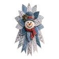thumbnail image 1 of Festive Quilted Christmas Door Hanging DIY Sewing Kit, Christmas Quilted Bow DIY Kit with Fabric, Batting, Thread, Templates & Instructions, Patchwork Hanging Decor Kit for Door Wall Display, 1 of 4