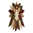 thumbnail image 1 of Festive Quilted Christmas Door Hanging DIY Sewing Kit, Christmas Quilted Bow DIY Kit with Fabric, Batting, Thread, Templates & Instructions, Patchwork Hanging Decor Kit for Door Wall Display, 1 of 5