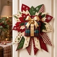 thumbnail image 1 of Festive Quilted Christmas Door Hanging DIY Sewing Kit, Christmas Quilted Bow DIY Kit with Fabric,Batting,Thread,Templates & Instructions, Patchwork Hanging Decor Kit for Door Wall Display(Gift Box), 1 of 6