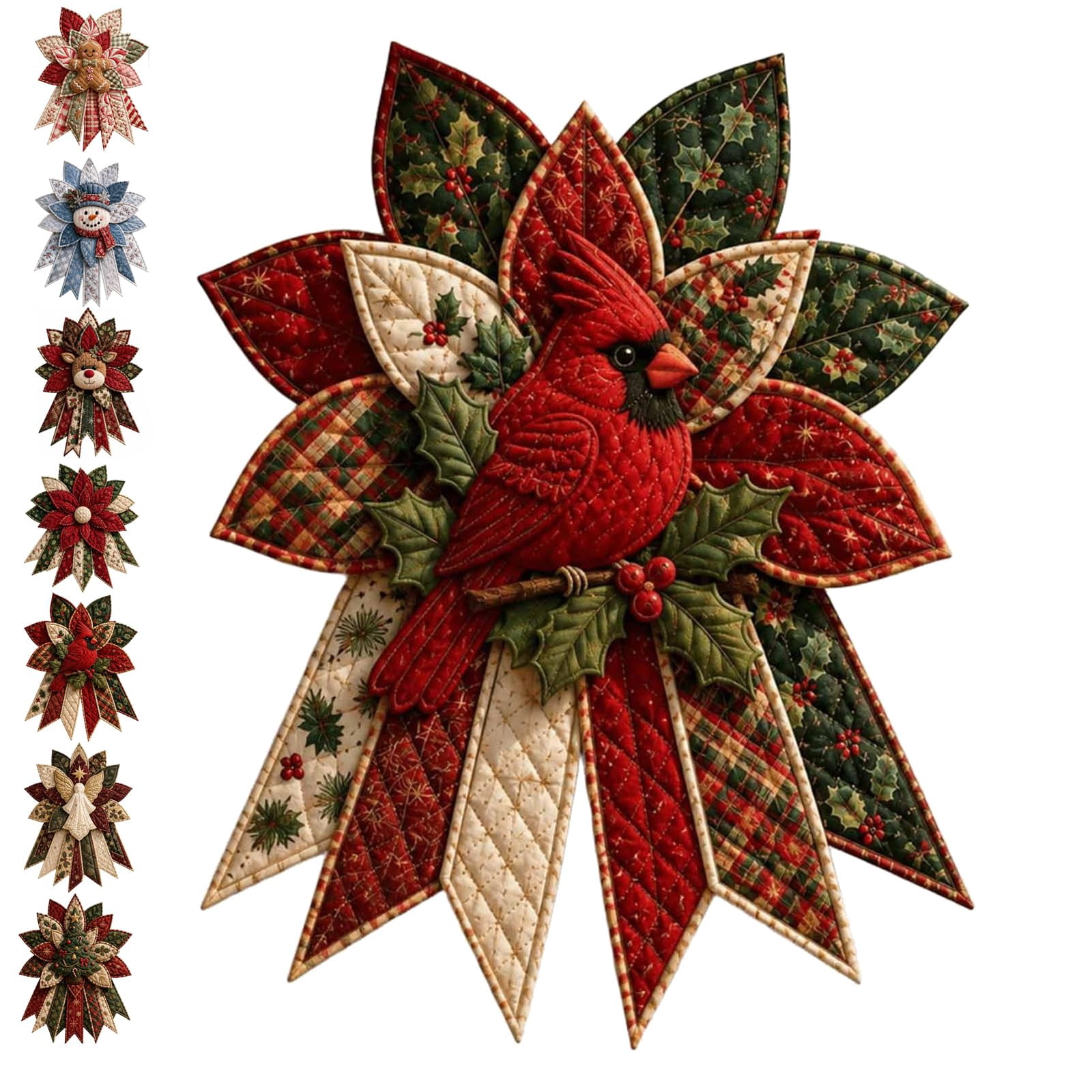 Festive Quilted Christmas Door Hanging DIY Sewing Kit, Christmas ...