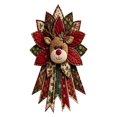 thumbnail image 1 of Festive Quilted Christmas Door Hanging DIY Sewing Kit, Christmas Quilted Bow DIY Kit with Fabric, Batting, Thread, Templates & Instructions, Patchwork Hanging Decor Kit for Door Wall Display, 1 of 5