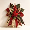 thumbnail image 1 of Festive Quilted Christmas Door Hanging DIY Sewing Kit，Scarlet Cardinal Song | 3D Padded Patchwork Sewing Set for Beginners, DIY Christmas Fabric Wall Hanging Kit, 1 of 8
