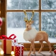 thumbnail image 1 of Elegant Festive Reindeer Sculpture for Holiday Tabletop Decoration and Celebration, 1 of 5