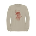 thumbnail image 1 of Festive Reindeer in Santa Hat Women's Sweatshirt, 1 of 3