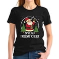 thumbnail image 1 of Festive Santa Claus T-Shirt - Spread Holiday Cheer with Snowflakes & Trees - Perfect for Christmas Celebrations, 1 of 5