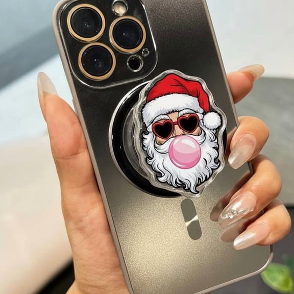 Festive Santa With Bubblegum Phone Grip